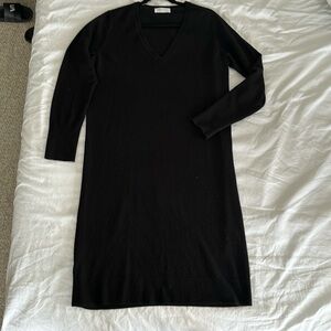 Everlane cashmere black sweater dress
